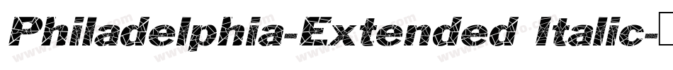 Philadelphia-Extended Italic字体转换